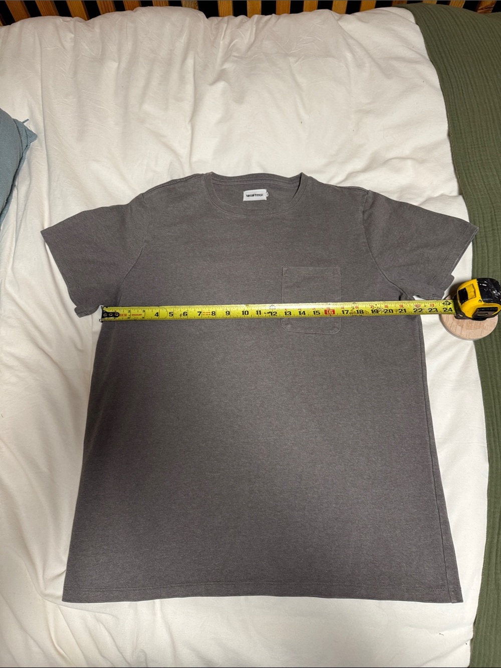 Taylor Stitch Heavy Bag Tee in Grey - Picture 4 of 5